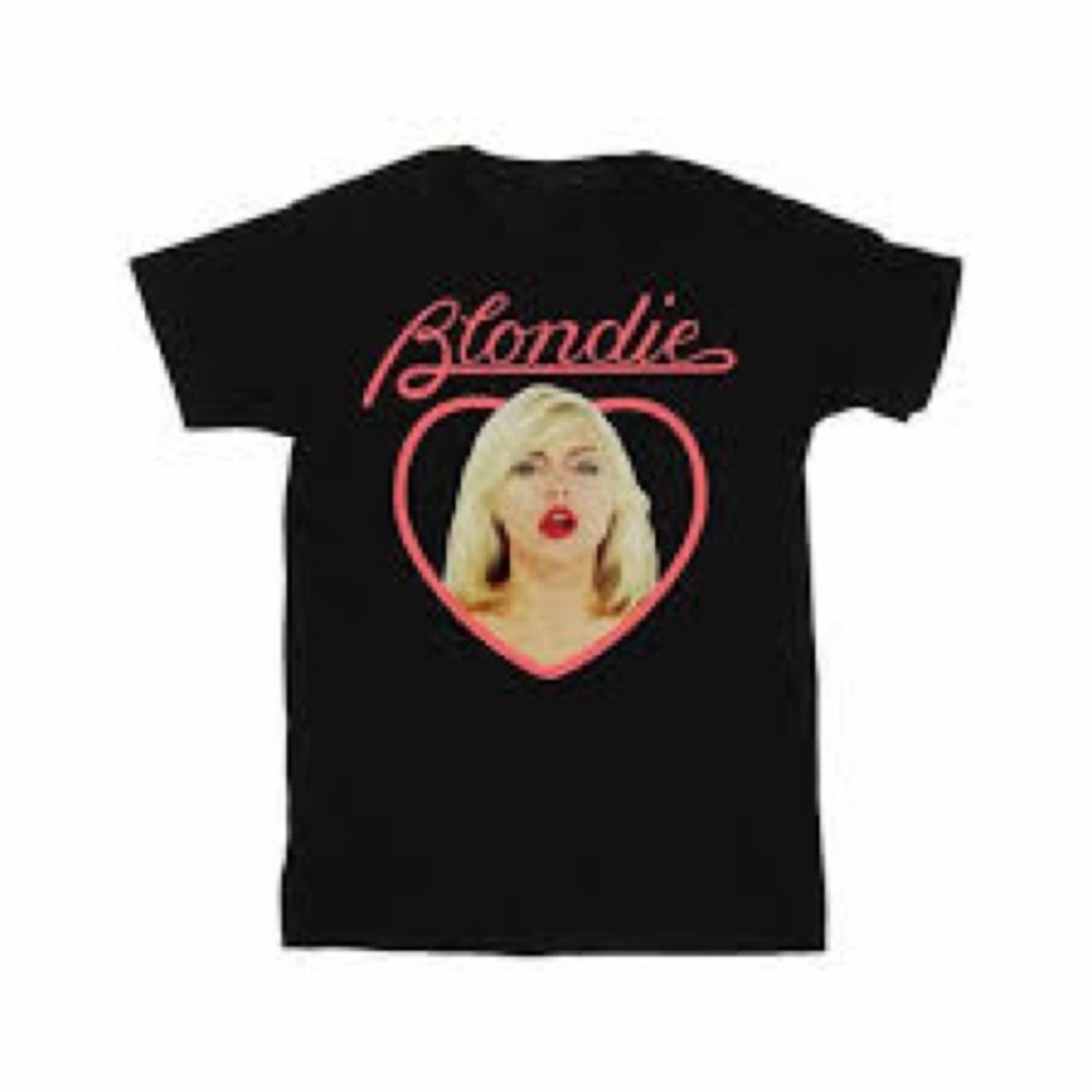 Blondie Womens Heart Face Cotton Boyfriend T-Shirt Size Small - Picture 2 of 5